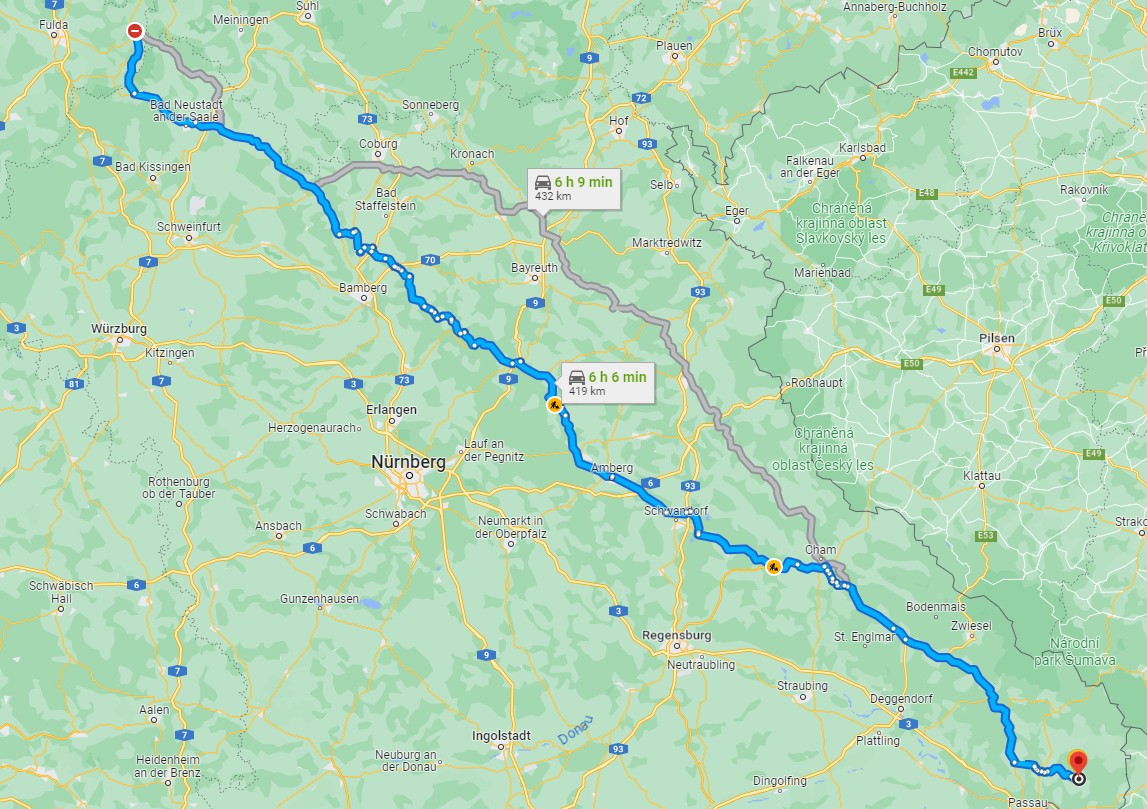 Google Maps Tourbild